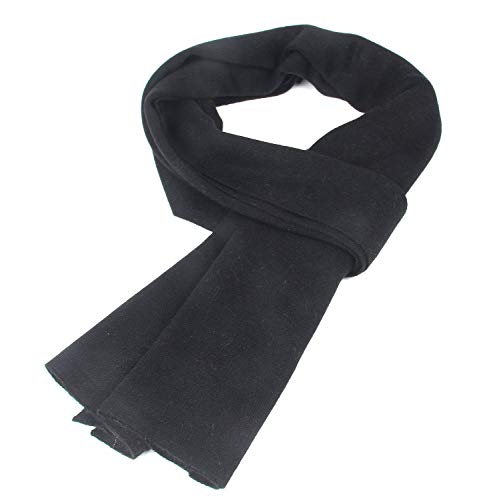 Vextrofort Men's Scarves, Fashion Cashmere Wool Feel Winter Scarves for Men Long Cold Weather - Black
