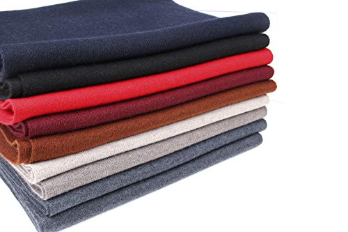 Vextrofort Men's Scarves, Fashion Cashmere Wool Feel Winter Scarves for Men Long Cold Weather - Black