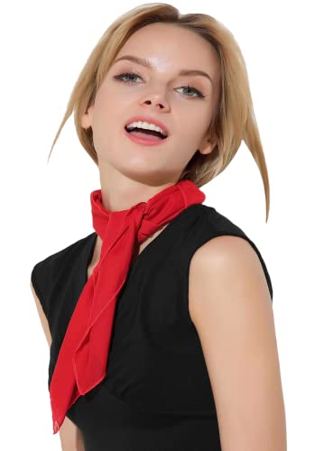 French Artist and Mime Men Red Scarves from the 1950s 26"x26"