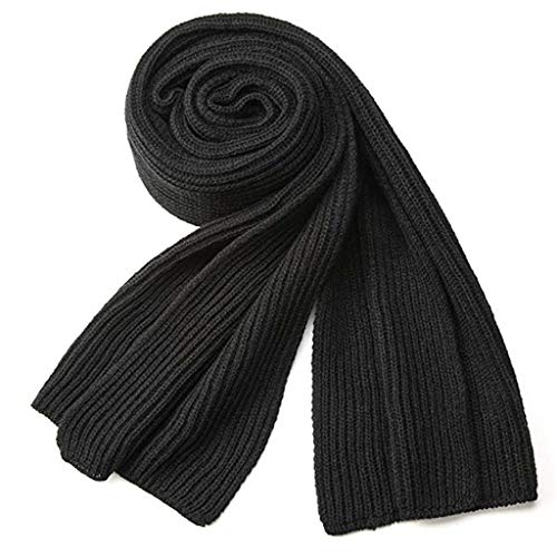VICSPORT Warm Autumn and Winter Scarf, Unisex Pure Color Winter Neck Warm Knitting Yarn Scarf