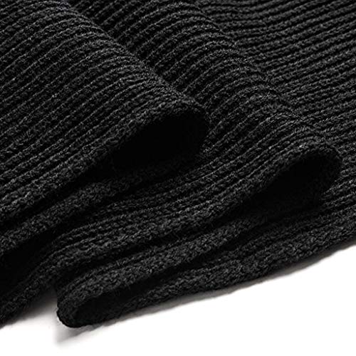 VICSPORT Warm Autumn and Winter Scarf, Unisex Pure Color Winter Neck Warm Knitting Yarn Scarf