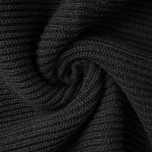 VICSPORT Warm Autumn and Winter Scarf, Unisex Pure Color Winter Neck Warm Knitting Yarn Scarf