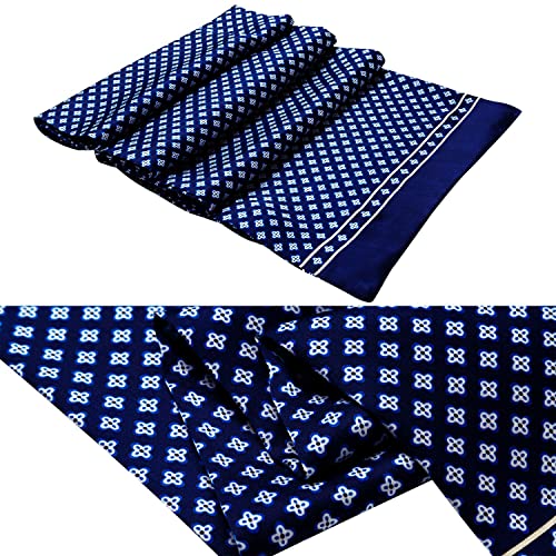 LONXU Fashion Mens 100% Silk Long Scarf/Cravat Scarives Double Layer_Fits All Seasons