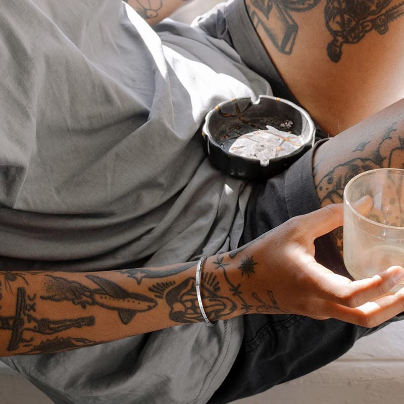 VNOX Viking Jewelry-Viking Runes of Nordic Amulet Bracelet for Men Mobius Cuff Bangle for Men Women Stainless Steel Viking Fans Jewelry Gift, Diameter 64mm,silver