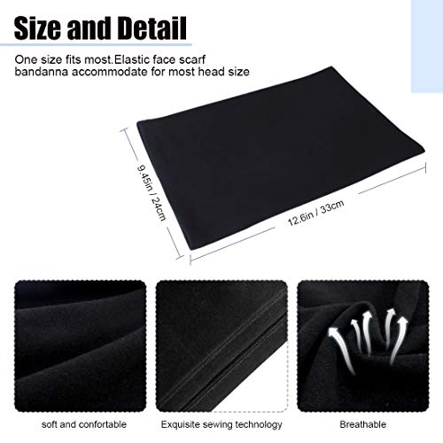 HEGCOIIE Neck Warmer Snood for Men & Women,Winter Neck Gaiter Fleece Bandana Face Covering Mask Windproof Neck Scarf Neckwear for Outdoor Sports Motorcycle Skiing Running Cycling (Black)