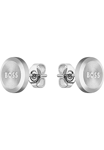 BOSS Jewelry Men's YANN Collection Stud Earrings in Stainless steel