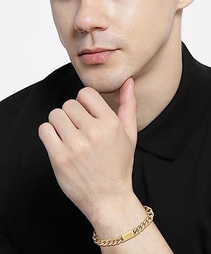 BOSS Jewelry Men's CHAIN FOR HIM Collection Chain Bracelet Yellow gold - 1580403M