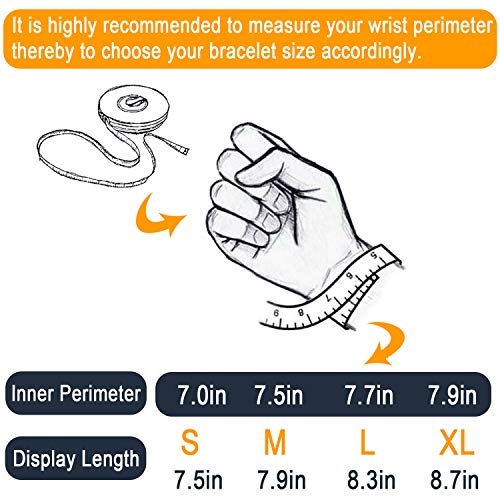 Mens Leather Bracelet – Classic Handmade Braided Black & Brown Cuff Bracelet with Engraved Magnetic Clasp FREE Jewelry GIFT Boxed (Black, 20)