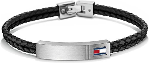 Tommy Hilfiger Jewelry Men's Leather Bracelet Black - 2701010