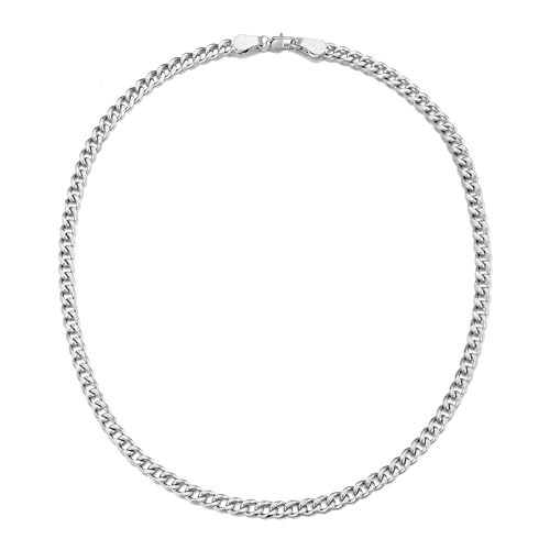 Philip Jones Men's 6mm Stainless Steel 18 Inch Curb Chain Necklace