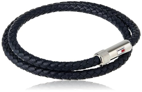 Tommy Hilfiger Jewelry Men's Leather Bracelet Blue - 2790264S