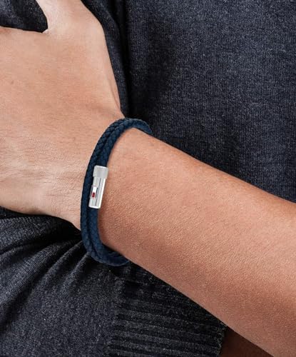 Tommy Hilfiger Jewelry Men's Leather Bracelet Blue - 2790264S