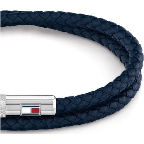 Tommy Hilfiger Jewelry Men's Leather Bracelet Blue - 2790264S