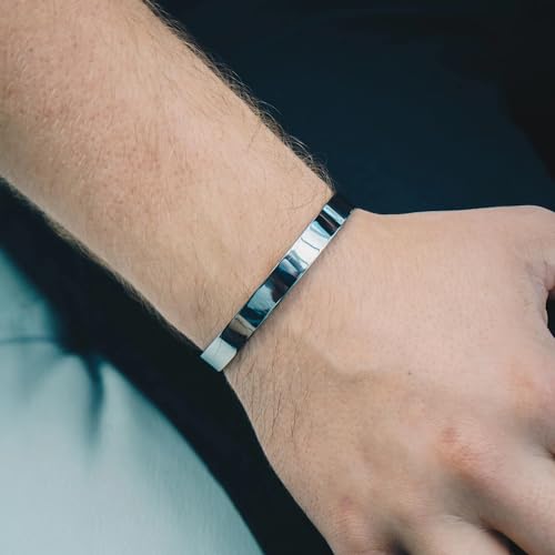 Philip Jones Men's Stainless Steel Cuff Bracelet