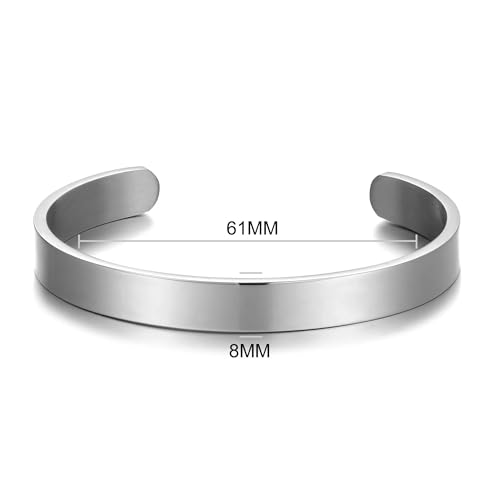 Philip Jones Men's Stainless Steel Cuff Bracelet