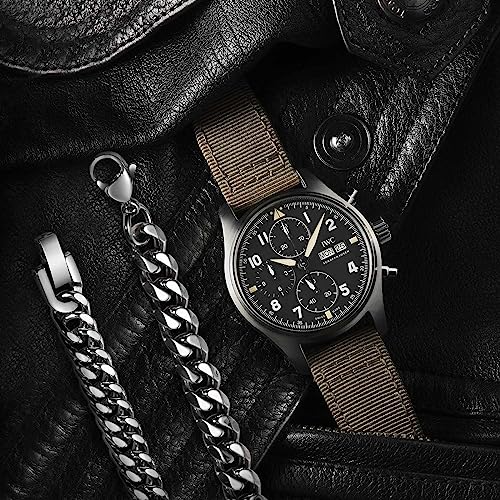 Ledander Set of 2 Mens Curb Chain Bracelets, Stainless Steel Cuban Link Bracelet 6 Side Cut Men's Hip-Hop Jewelry, Cuban Chain Bracelet Set for Men Dad Boyfriend Husband (Silver)