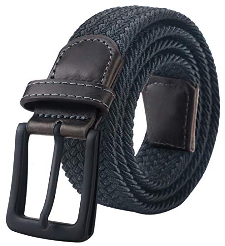 maikun Mens Belt,Braided Belt, Stretch Woven Belt, Elastic Belt for Men, Braided Boys Belt Length 43"