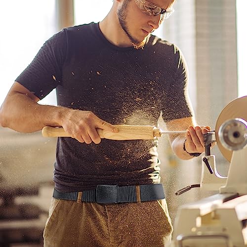 Moshero 4PCS Work Belts for Men, Unisex Nylon Canvas Belt for Men and Women, Adjustable Nylon Fabric Belt with Plastic Buckle Length 130 cm, Width 3.8 cm