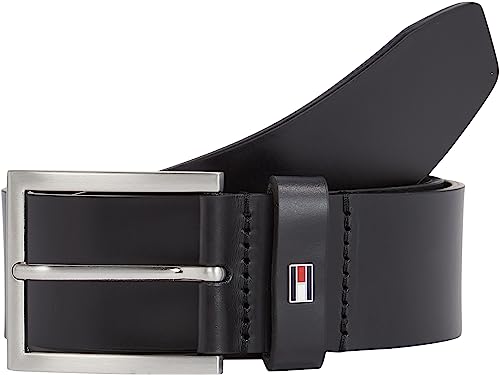 Tommy Hilfiger Men Hampton 4.0 Belt Leather, Black (Black), 80