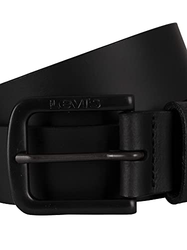 Levi's Men's Seine Metal Belt, Regular Black, 95 cm