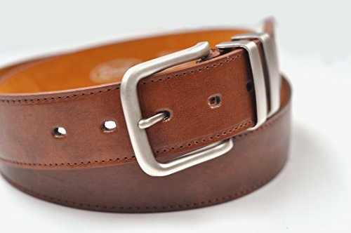 Ossi 38mm Tan Belt with Double Loop for Men - Medium
