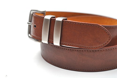 Ossi 38mm Tan Belt with Double Loop for Men - Medium