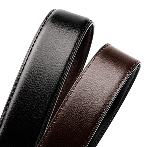 Alphyly Mens Leather Belts for Men,Black Reversible Leather Belt for Men,Mens Belts Leather for Jeans,Boss Belts Designer Belt Waist Belt Men One Belt(not pack) Length110cm