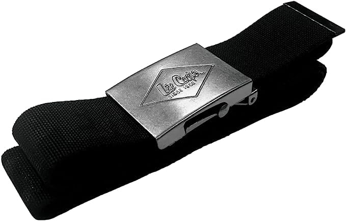 Lee Cooper LCBELT613 Mens Canvas Webbing Work Safety Pant Belt, Black, One Size