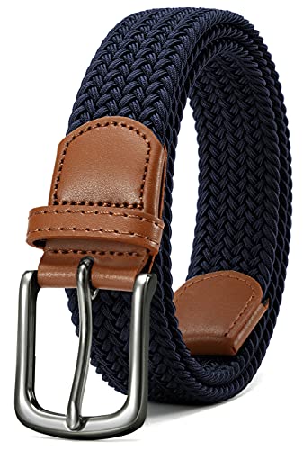 CHAOREN Elastic Belts for Men - Elasticated Belt Men 1 3/8" for Golf Trousers - Tight Performed Stretch Belt
