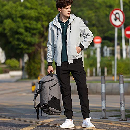 Sports Duffle Bag with Shoes Compartment and Wet Pocket, 42L Waterproof Gym Bag for Men and Women, Durable Travel Duffel Bag with Shoulder Strap and Combination Lock