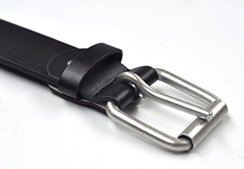 Mens 38mm Leather Smart / Casual Jeans Black Belt Size 32" - 36" Medium