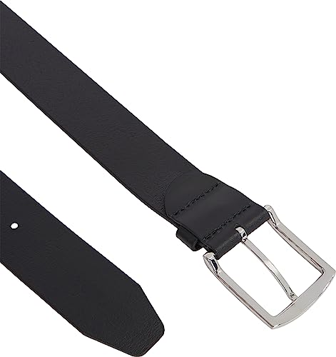 Tommy Hilfiger Men New Denton 4.0 Belt Leather, Black (Black), 100
