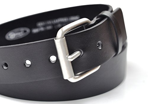 Mens 38mm Leather Smart / Casual Jeans Black Belt Size 32" - 36" Medium