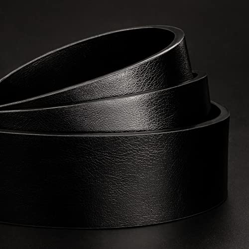 maikun Belts for Men,Mens Leather Belts,Black Leather Belt for Men,Mens Black Belt,Golf Belts Men,Black Waist Belt Length105cm
