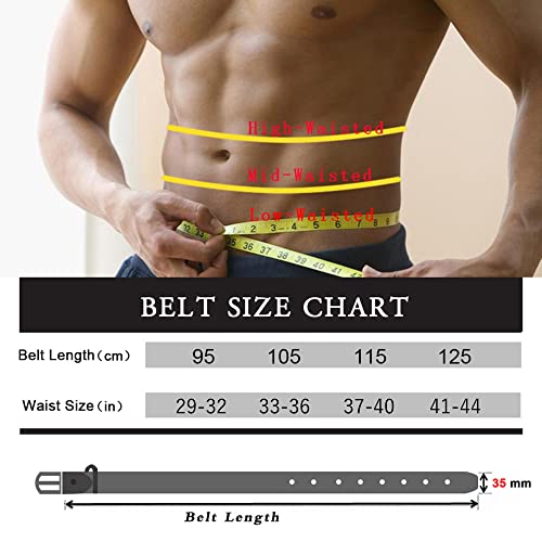 maikun Belts for Men,Mens Leather Belts,Black Leather Belt for Men,Mens Black Belt,Golf Belts Men,Black Waist Belt Length105cm