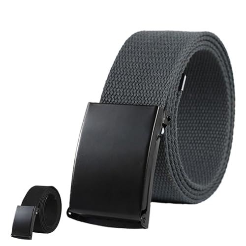 Eastrise Mens Belt, Elastic Belt for Men, Grey Belt Buckle Stretch Woven Belt,Mens Adjustable Canvas Fabric Nylon Golf Belt Fits Anywhere(Grey)