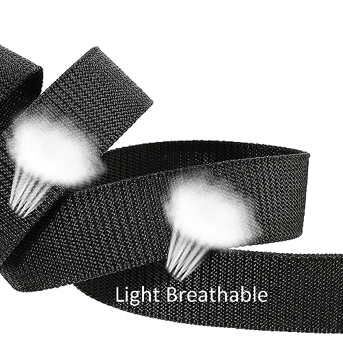 Firtink 3 Pcs Men's Canvas Belt, Lightweight Nylon Canvas Belt for Men, Metal Free Fabric Belt, Plastic Buckle, Men's Plastic Belt for Quick Passage Through Airport Security