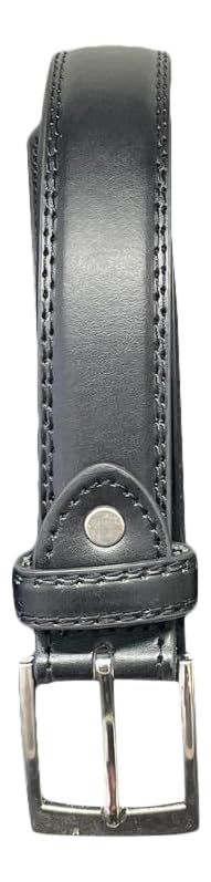 SoBo LEATHER Men's Trouser Belt, Classic Design, 1" Wide, Men's Belts 28" - 48" Waist (XXL, Black)