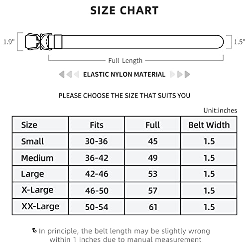 LXMY Tactical Belt,Work Belts for Men,Military Hiking Heavy Duty Belt for 1.5 Inch,Nylon Webbing Tool Belt,Gift With Quick Release Buckle