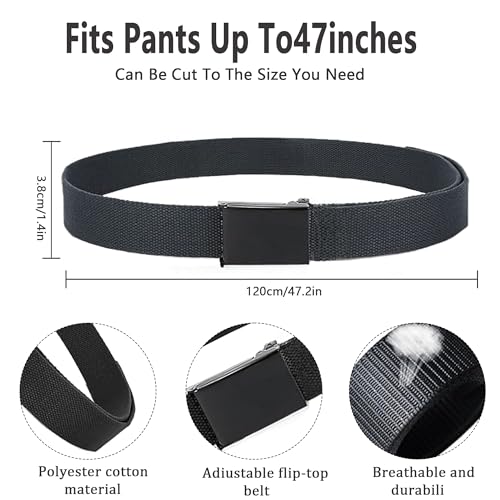 Eastrise Mens Belt, Elastic Belt for Men, Grey Belt Buckle Stretch Woven Belt,Mens Adjustable Canvas Fabric Nylon Golf Belt Fits Anywhere(Grey)