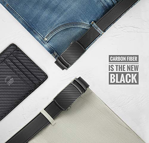 CHAOREN Belts for Men - Mens Belt Leather 1 3/8" for Jeans - Micro Adjustable Ratchet Belt Fit Everywhere