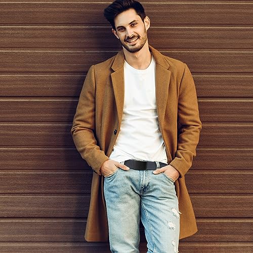 Firtink 3 pieces Belts Men, Adjustable Canvas Belts Fabric Belt Golf Belt Work Belts Black Mens Belt Belts for men