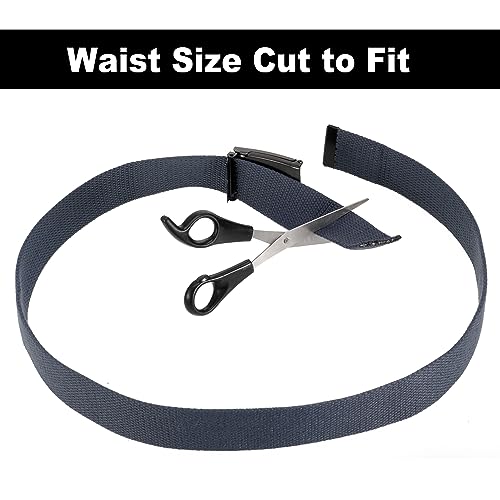 Firtink 3 pieces Belts Men, Adjustable Canvas Belts Fabric Belt Golf Belt Work Belts Black Mens Belt Belts for men