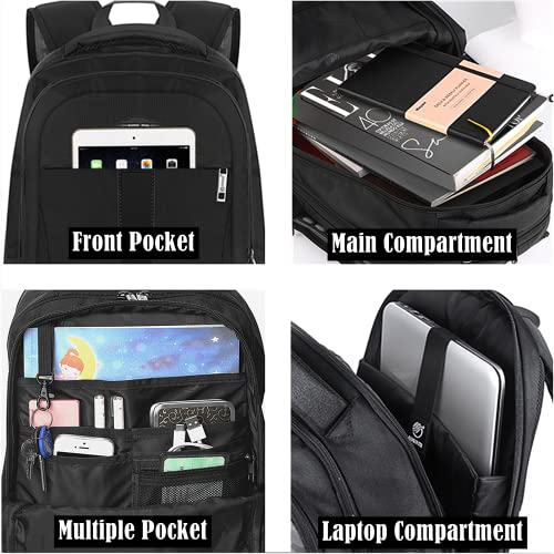 Laptop Backpack, Anti-Theft Business Travel Work Computer Rucksack with USB Charging Port, Large Lightweight College High School Bag for Boy Men Women (15.6inch)