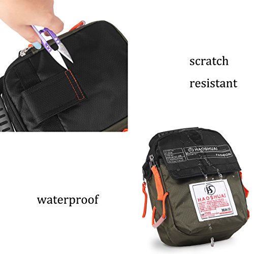 JAKAGO Women/Men Shoulder Bag Small Handbag Waterproof Waist bag Cellphone Pouch with Shoulder Strap for Sports Hiking Camping Outdoor Climbing Travel (Green,S)