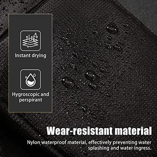 DONGKER Sling Bags,Chest Crossbody Bag Waterproof for Men & Women Hiking Travel Outdoor Sports (5.3"x6.9" black, S)