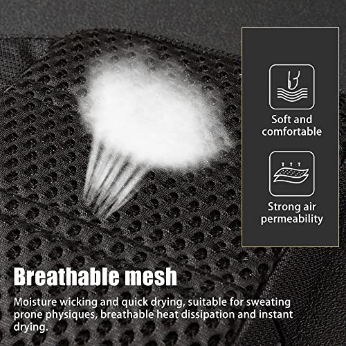 DONGKER Sling Bags,Chest Crossbody Bag Waterproof for Men & Women Hiking Travel Outdoor Sports (5.3"x6.9" black, S)