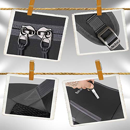 Bekahizar 20L Ultra Lightweight Backpack Foldable Hiking Daypack Rucksack Water Resistant Travel Day Bag for Men Women Kids Outdoor Camping Mountaineering Walking Cycling Climbing (Black)