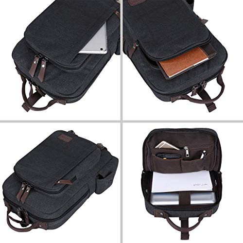 S-ZONE 13 Inch Laptop Shoulder Backpack Messenger Single Chest Sling Cross Body bag Diagonal Gym Sack Satchel Outdoor for Men (Dark Grey)