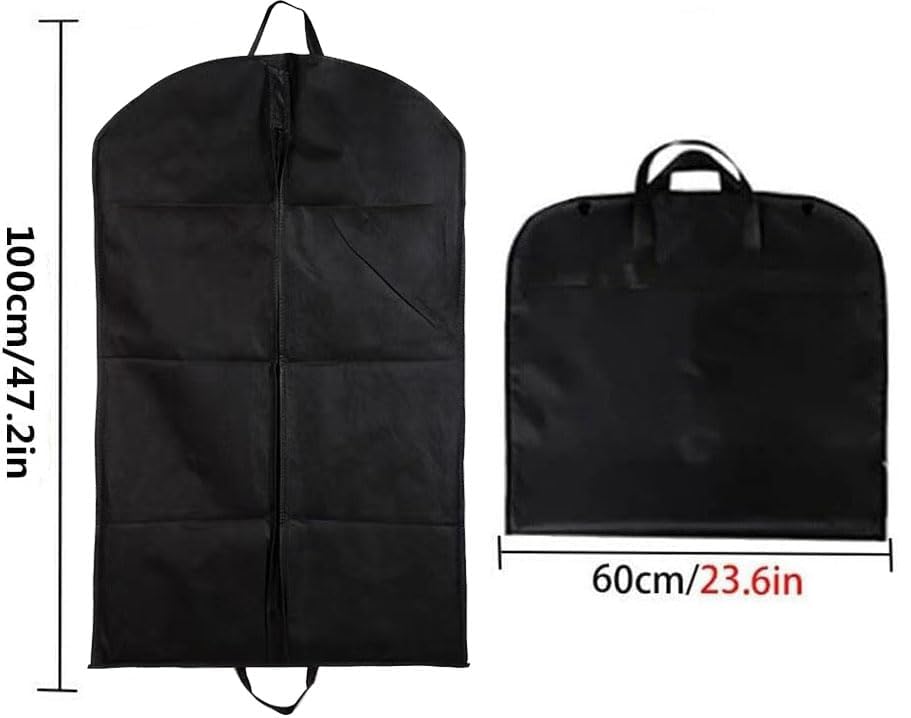 Suit Bag, Suit Dust Bag, 1Pcs Suit Covers for Men Women, Garment Bags for Suits Coats Tuxedo Washable Reusable Full Zipper Garment Bag